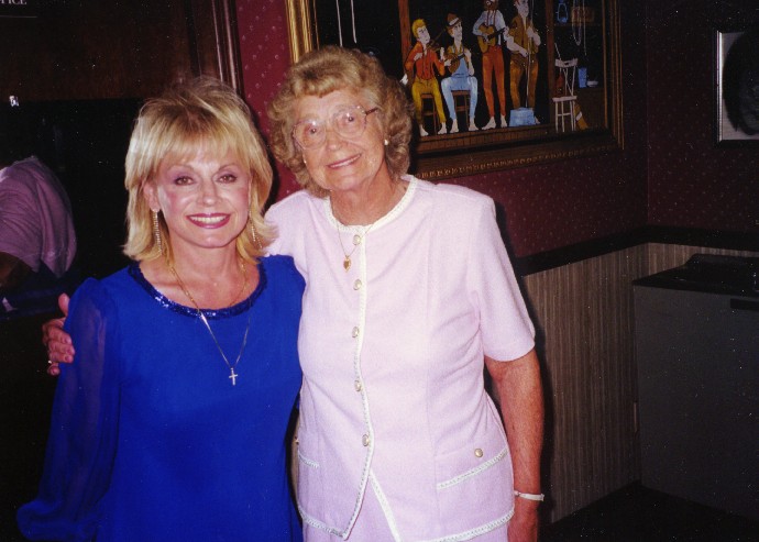 Mom with Helen Cornelius